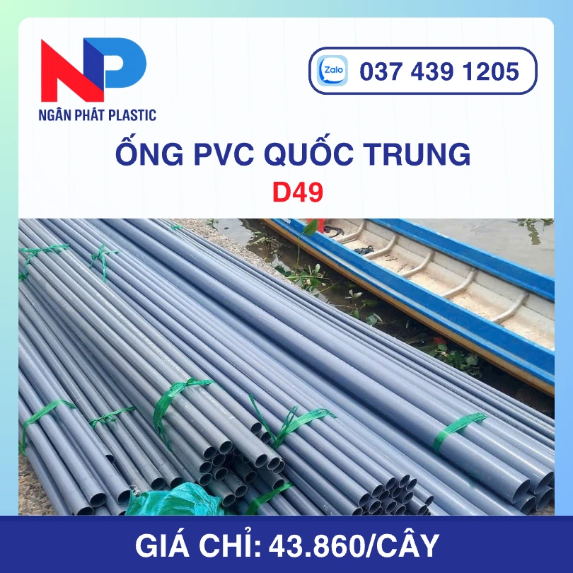 Ống Nhựa D49 Quốc Trung